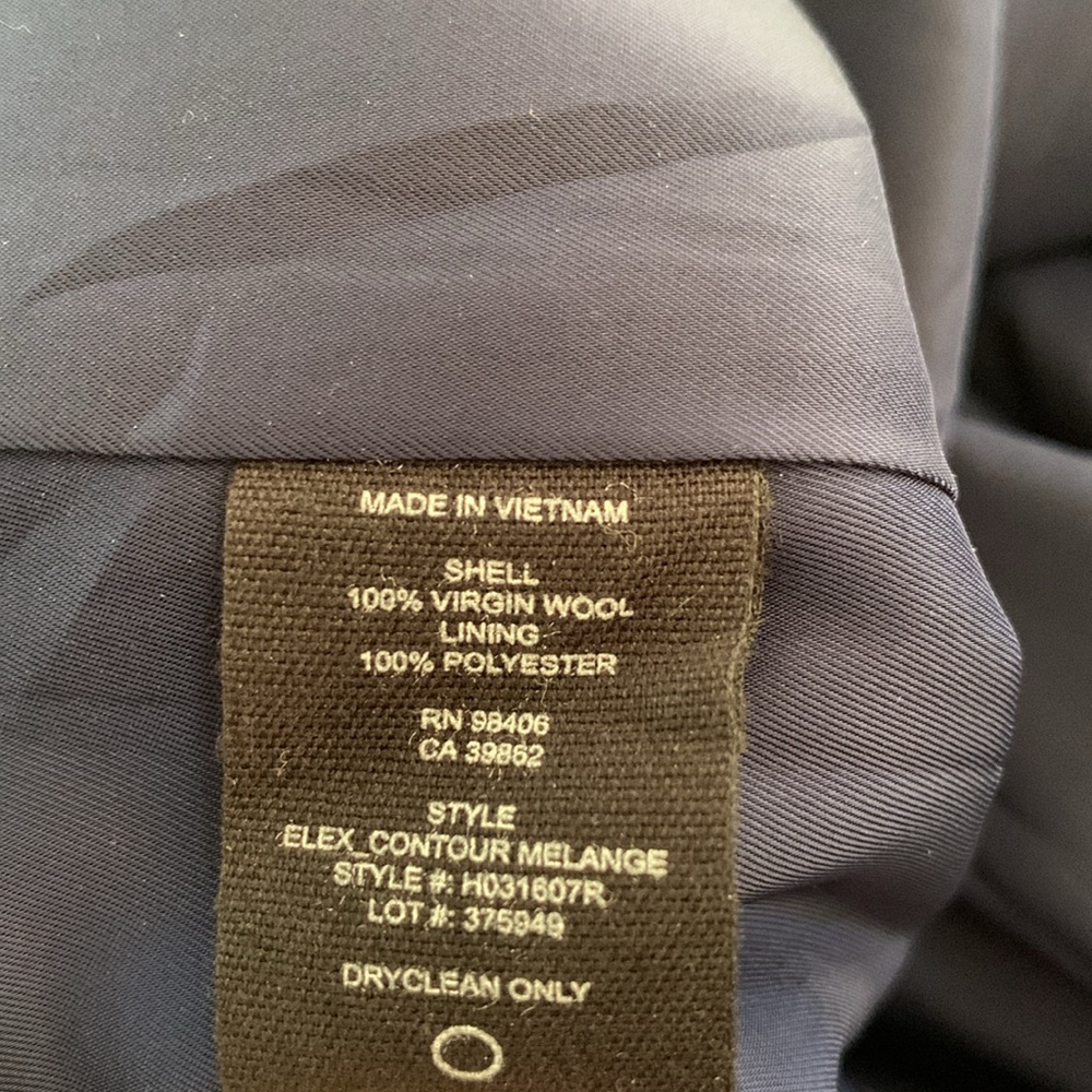 Theory Elex Virgin Wool A-Line Short Sleeve Dress Size 4 Blue Career Minimalist - Picture 10 of 10